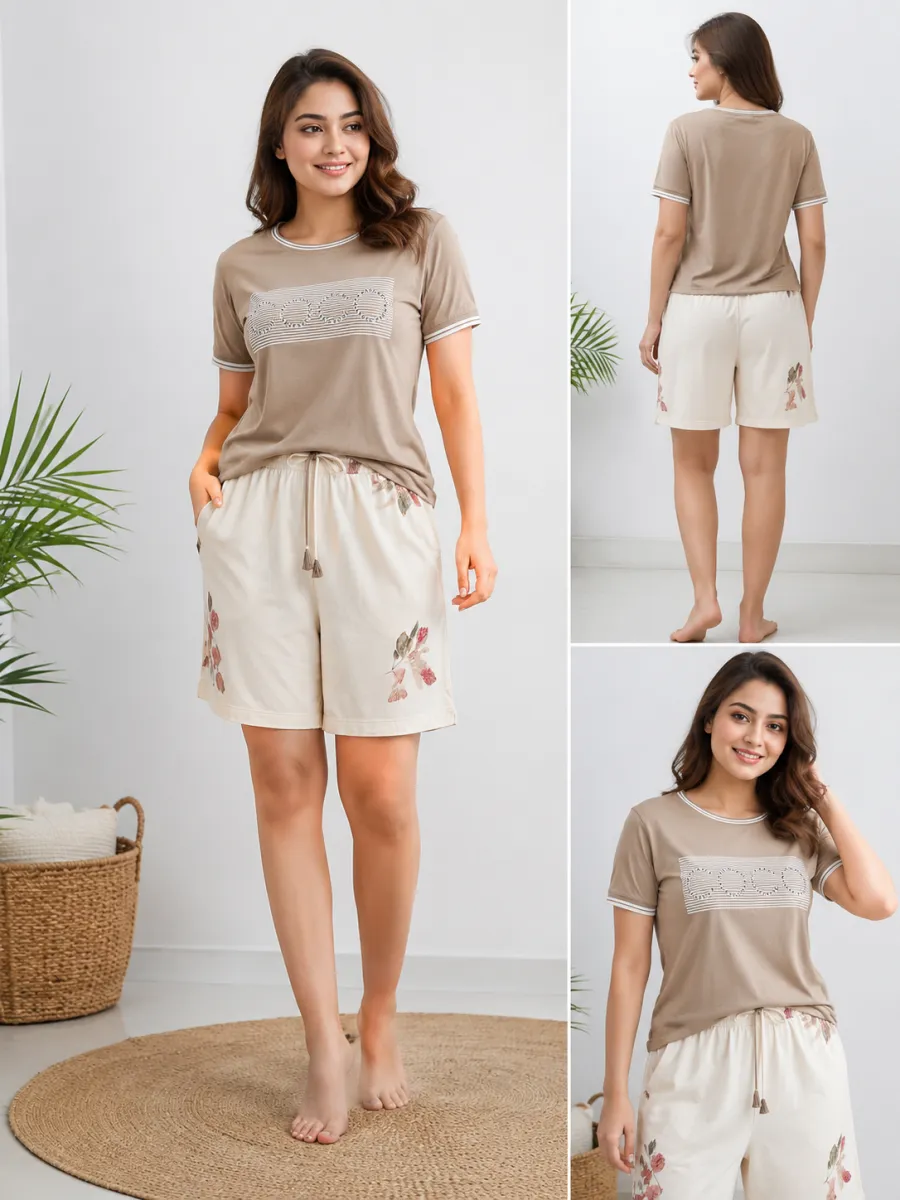 SS T-Shirt + Short Pant — Womenswear